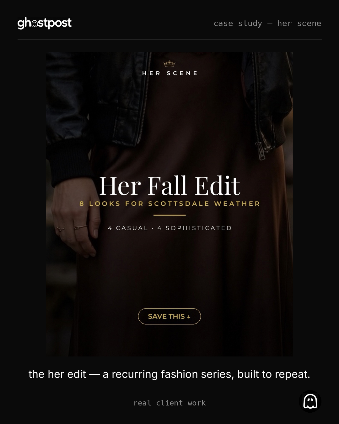 Her Scene fashion carousel designed by Ghostpost